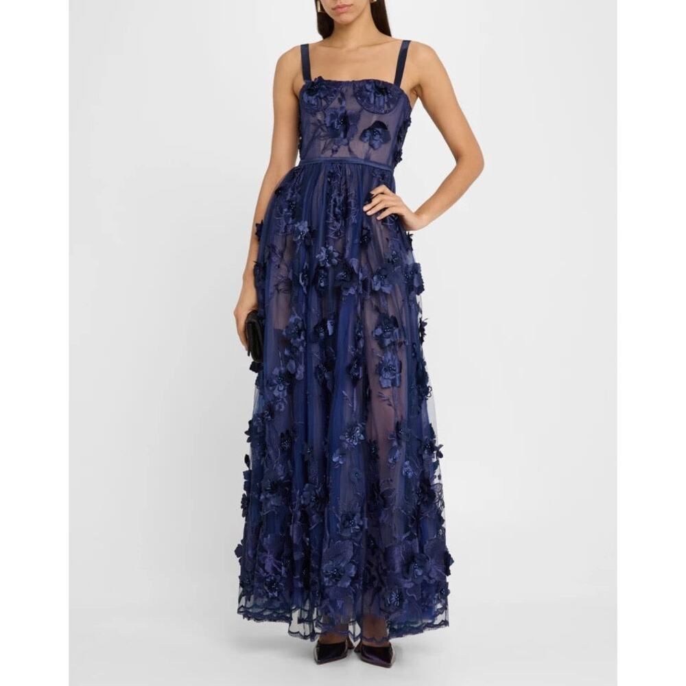 BRONX & BANCO Anastasia Navy Maxi Dress AUS 10/ us 6/M - Picture 5 of 15